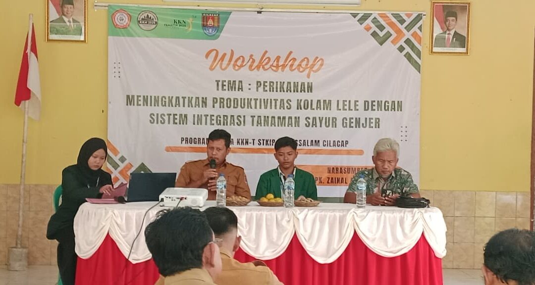 Mahasiswa KKN STKIP Darussalam Cilacap Gelar Workshop Perikanan di Desa Bener: Dorong Integrasi Budidaya Lele dan Tanaman Genjer