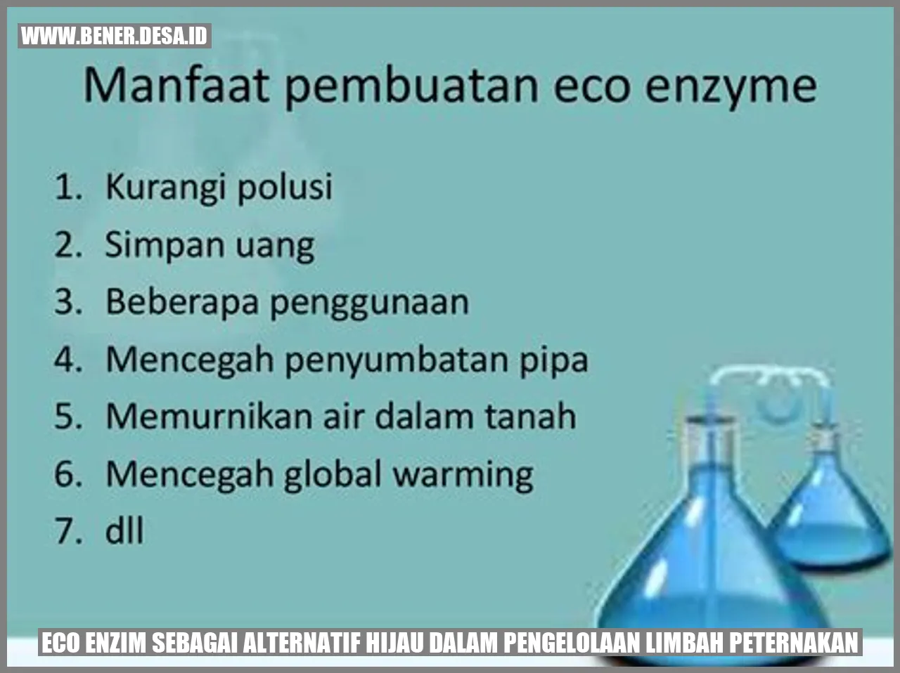 eCo Enzim sebagai Alternatif Hijau dalam Pengelolaan Limbah Peternakan