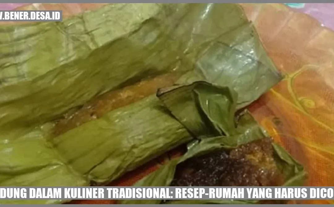 Gurih & Lezat: Resep-Rumah Gadung yang Wajib Dicoba!