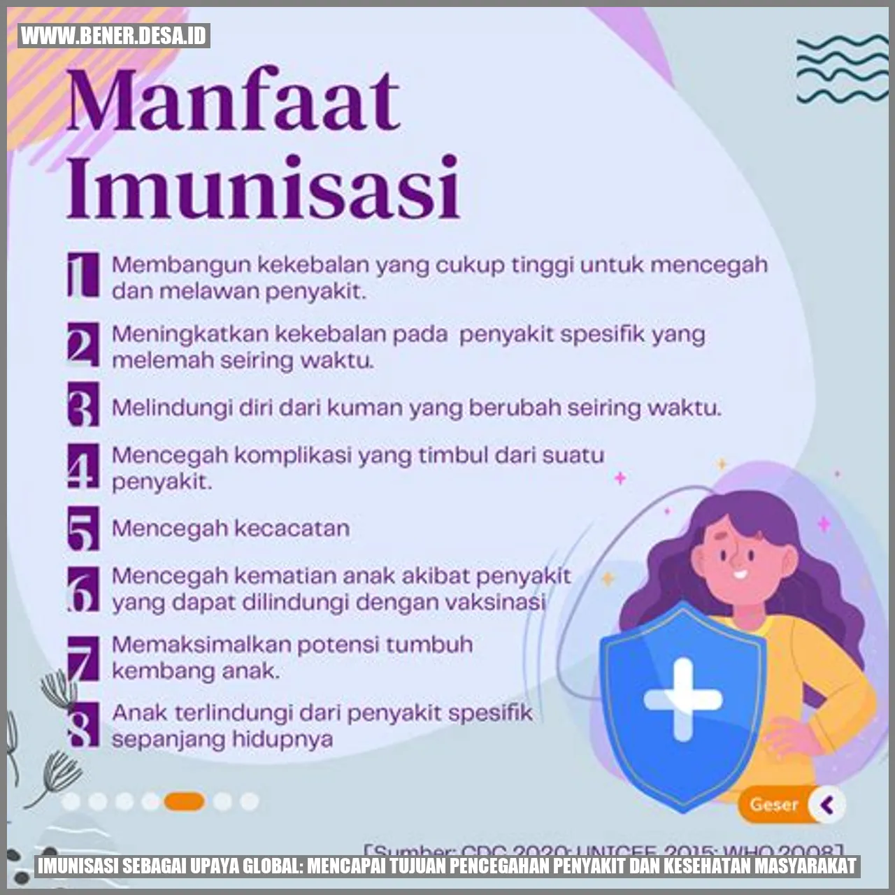 Imunisasi sebagai Upaya Global: Mencapai Tujuan Pencegahan Penyakit dan Kesehatan Masyarakat