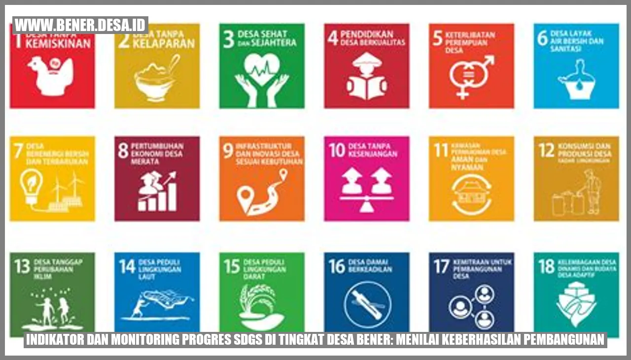 Indikator dan Monitoring Progres SDGs di Tingkat Desa Bener: Menilai Keberhasilan Pembangunan