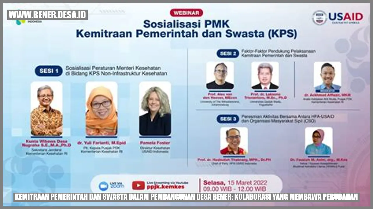 Kemitraan Pemerintah dan Swasta dalam Pembangunan Desa Bener: Kolaborasi yang Membawa Perubahan