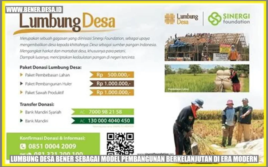 Lumbung Desa Bener sebagai Model Pembangunan Berkelanjutan di Era Modern