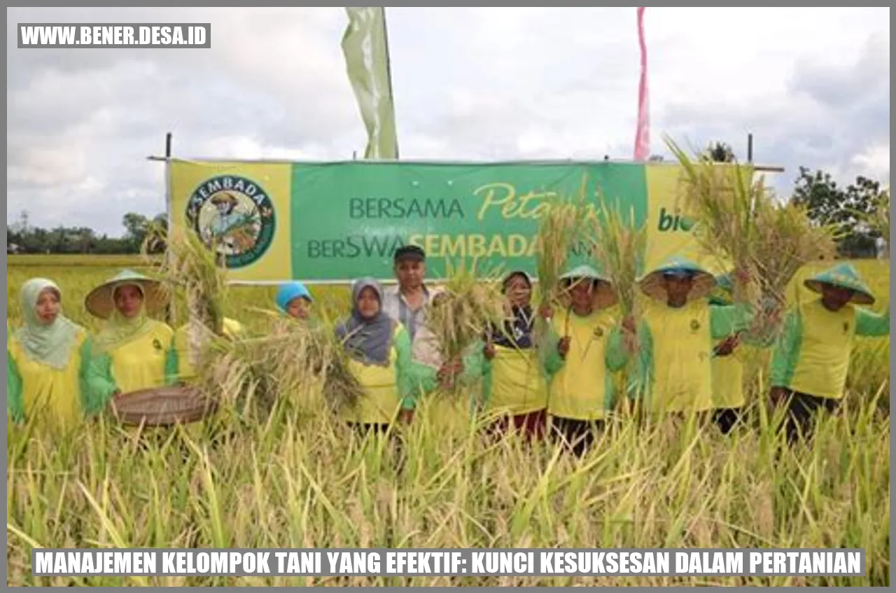 manajemen kelompok tani efektif