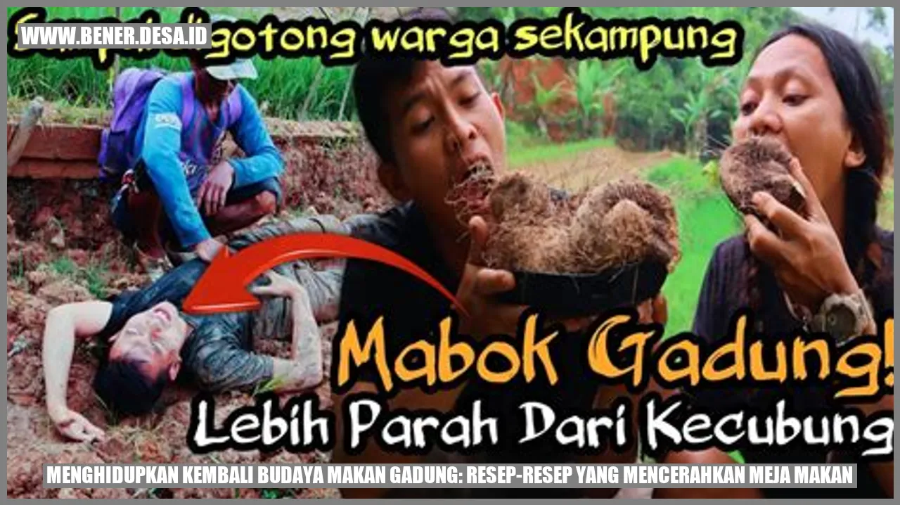 Menghidupkan Kembali Budaya Makan Gadung: Resep-Resep yang Mencerahkan Meja Makan