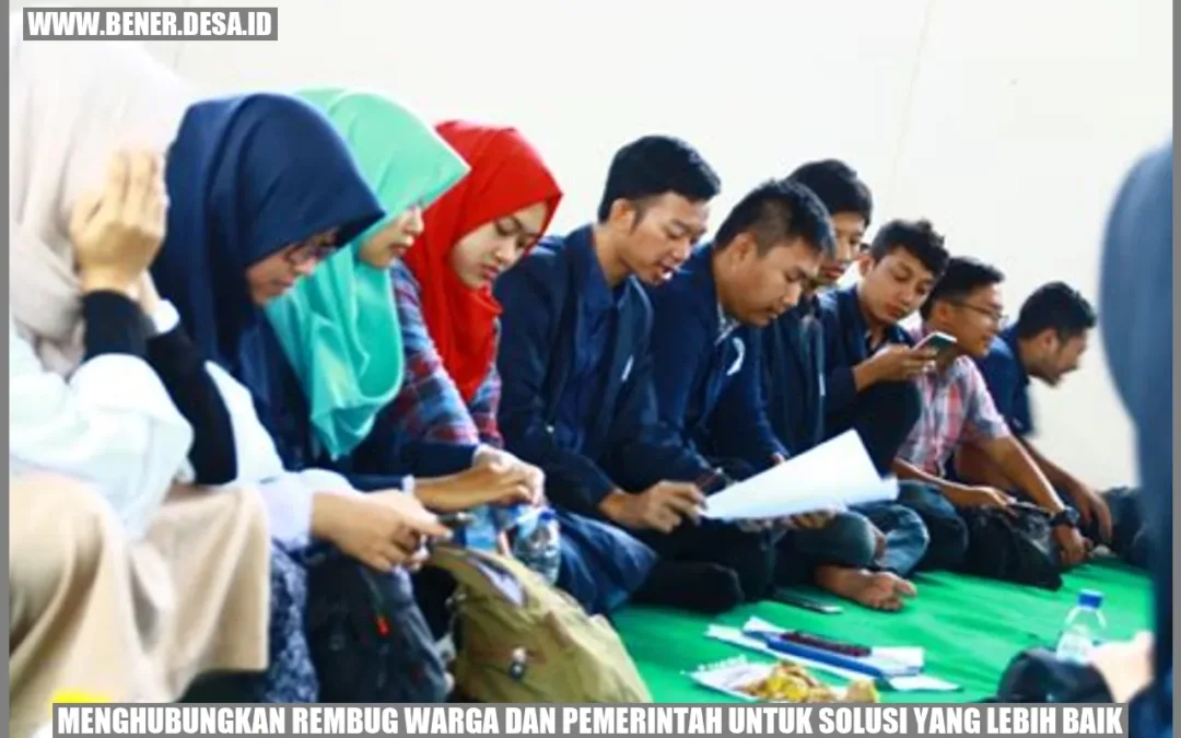 Solusi Baru: Rembug Online Warga & Pemerintah