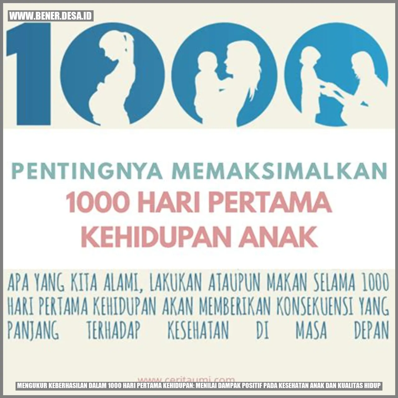 Mengukur Keberhasilan dalam 1000 Hari Pertama Kehidupan: Menilai Dampak Positif pada Kesehatan Anak dan Kualitas Hidup