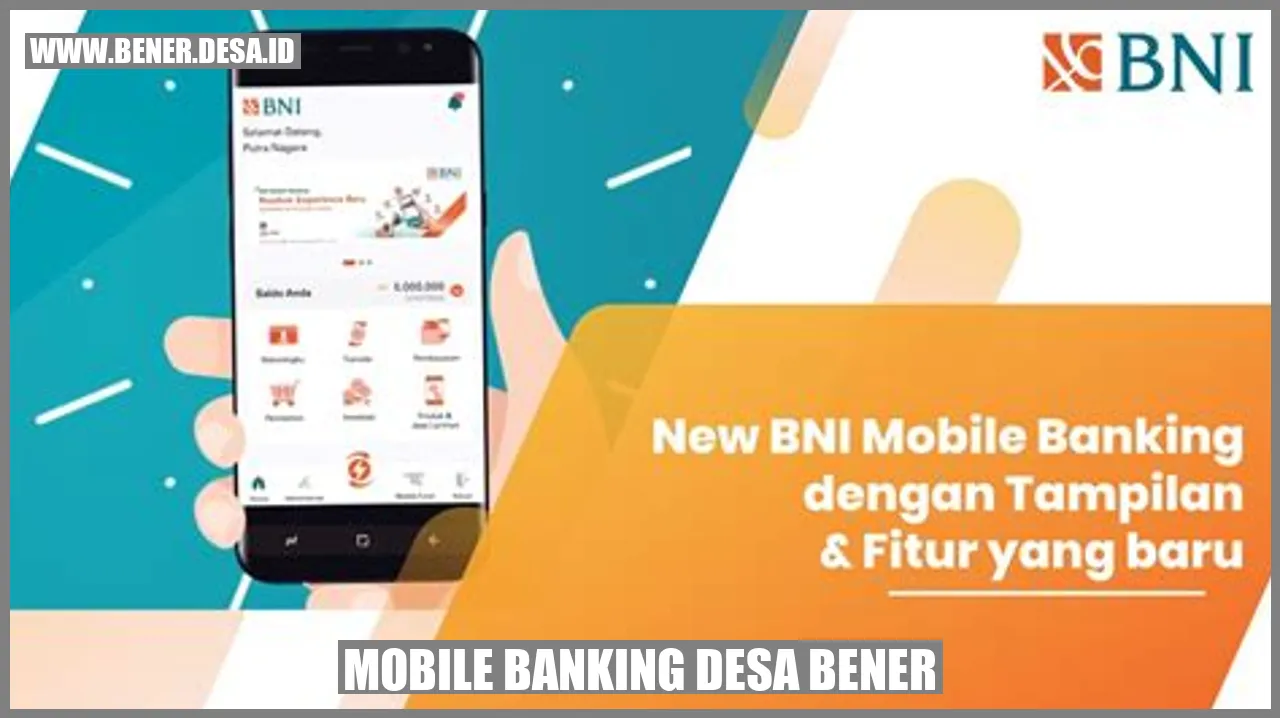 Mobile Banking Desa Bener