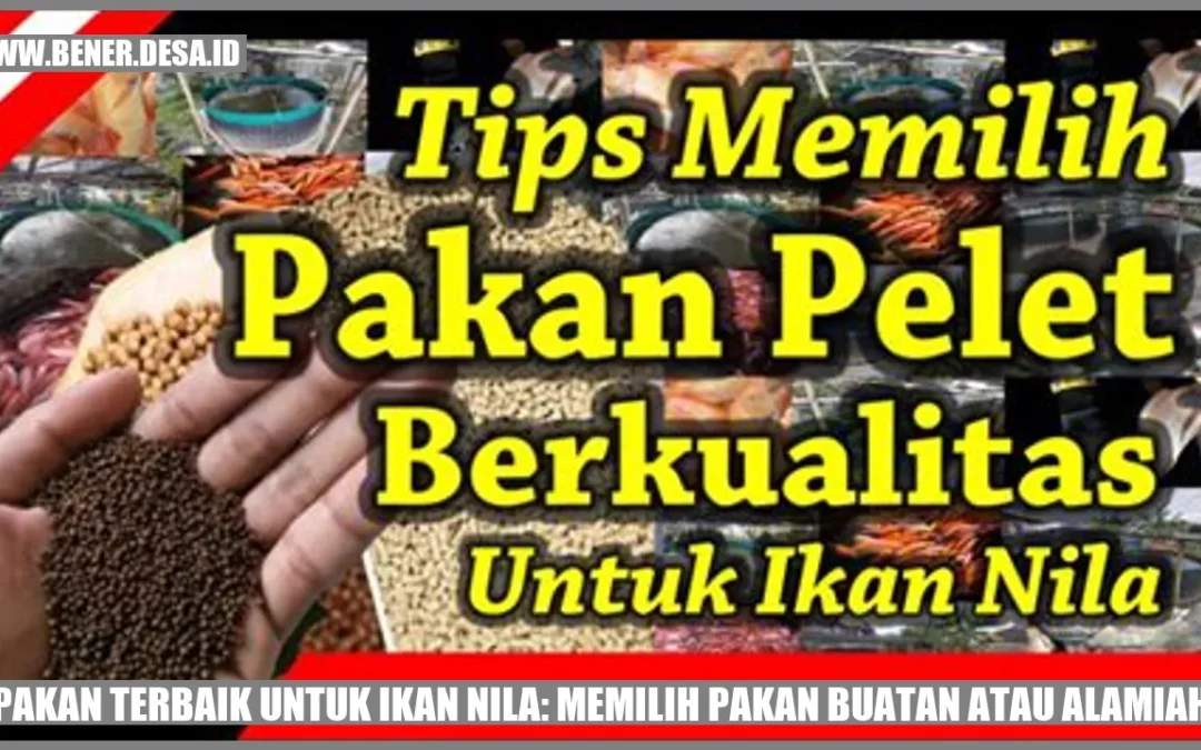 Pakan Terbaik untuk Ikan Nila: Memilih Pakan Buatan atau Alamiah?