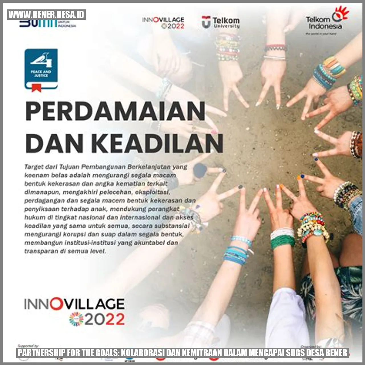 Partnership for the Goals: Kolaborasi dan Kemitraan dalam Mencapai SDGs Desa Bener
