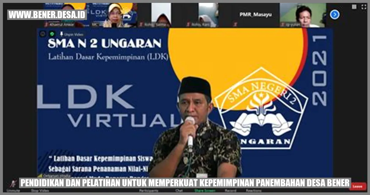 Pendidikan dan Pelatihan untuk Memperkuat Kepemimpinan Panembahan Desa Bener