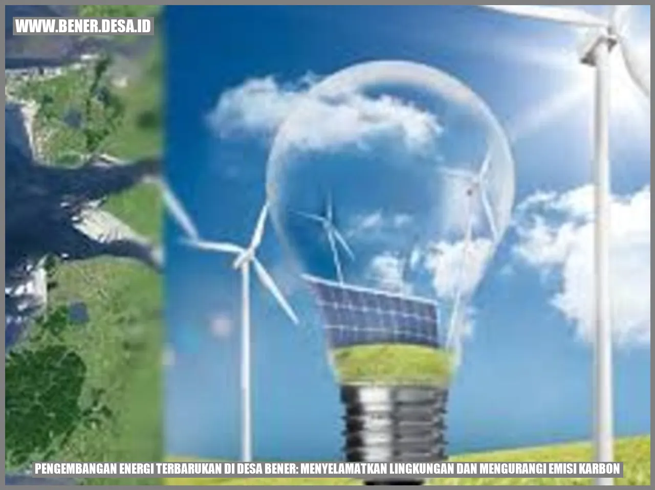 Panel Surya di Desa Bener