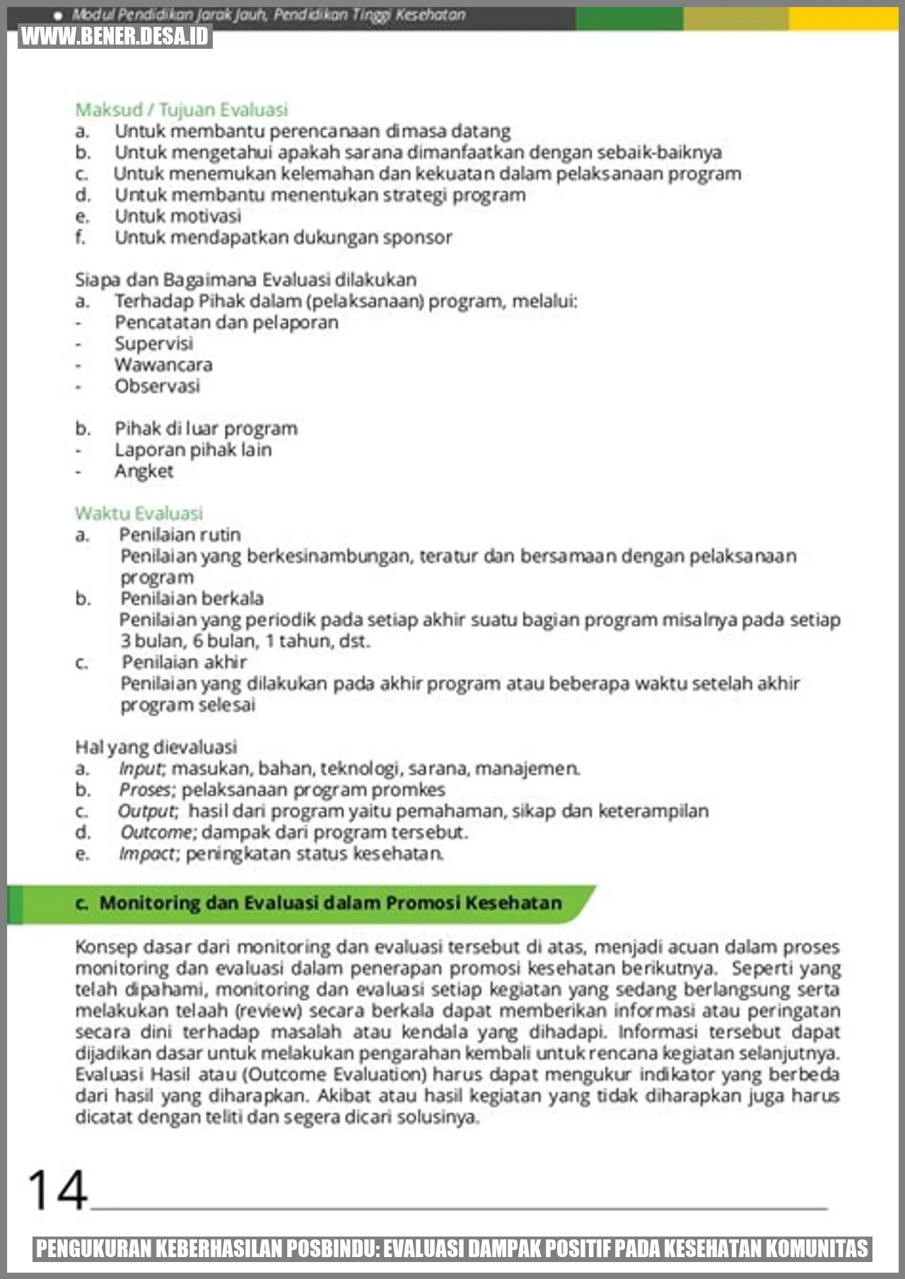 Pengukuran Keberhasilan Posbindu: Evaluasi Dampak Positif pada Kesehatan Komunitas