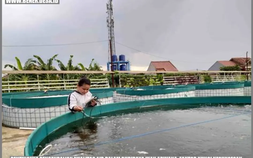 Pentingnya Pengendalian Kualitas Air dalam Budidaya Ikan Arwana: Faktor Kunci Kesuksesan