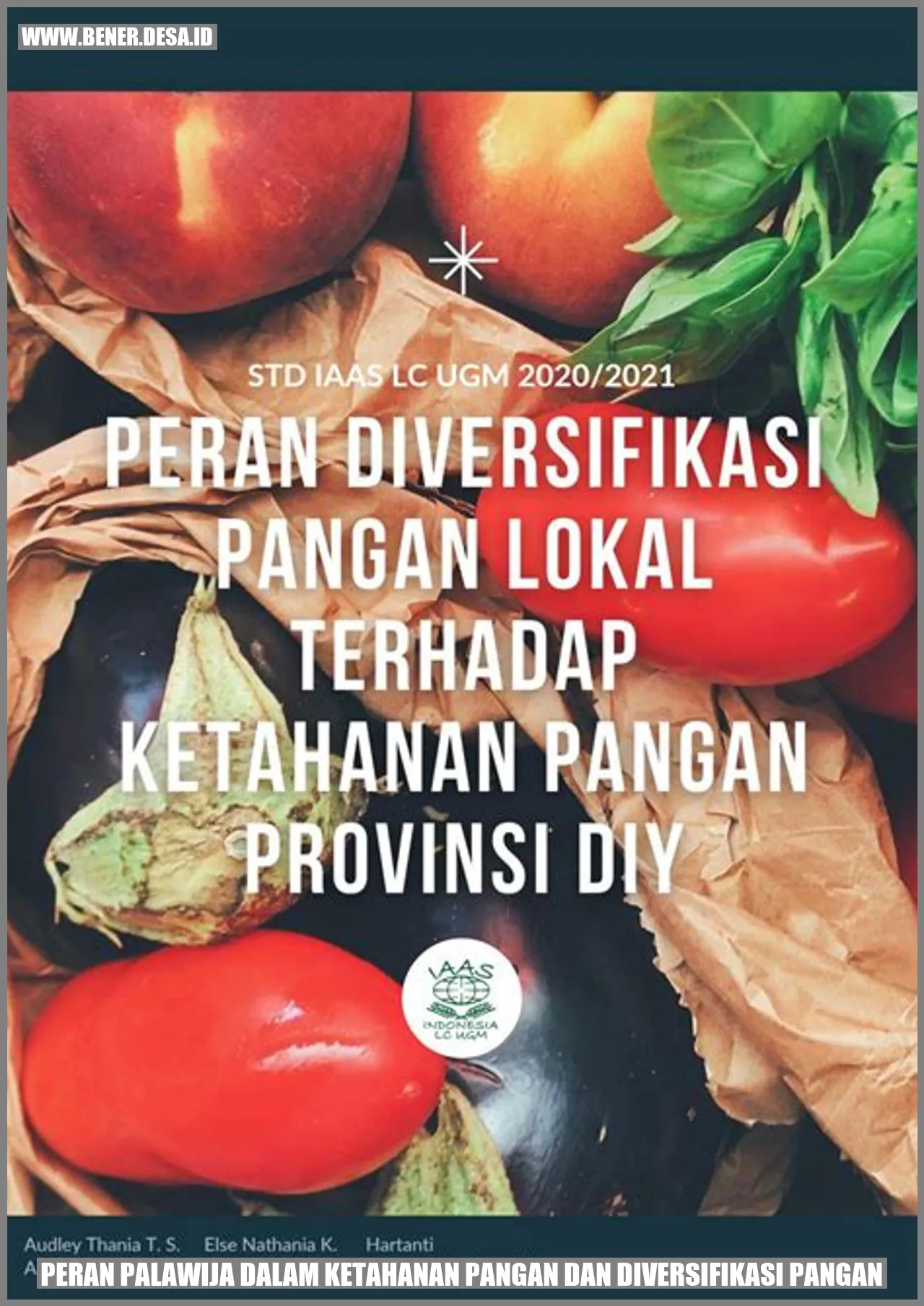 Peran Palawija dalam Ketahanan Pangan dan Diversifikasi Pangan