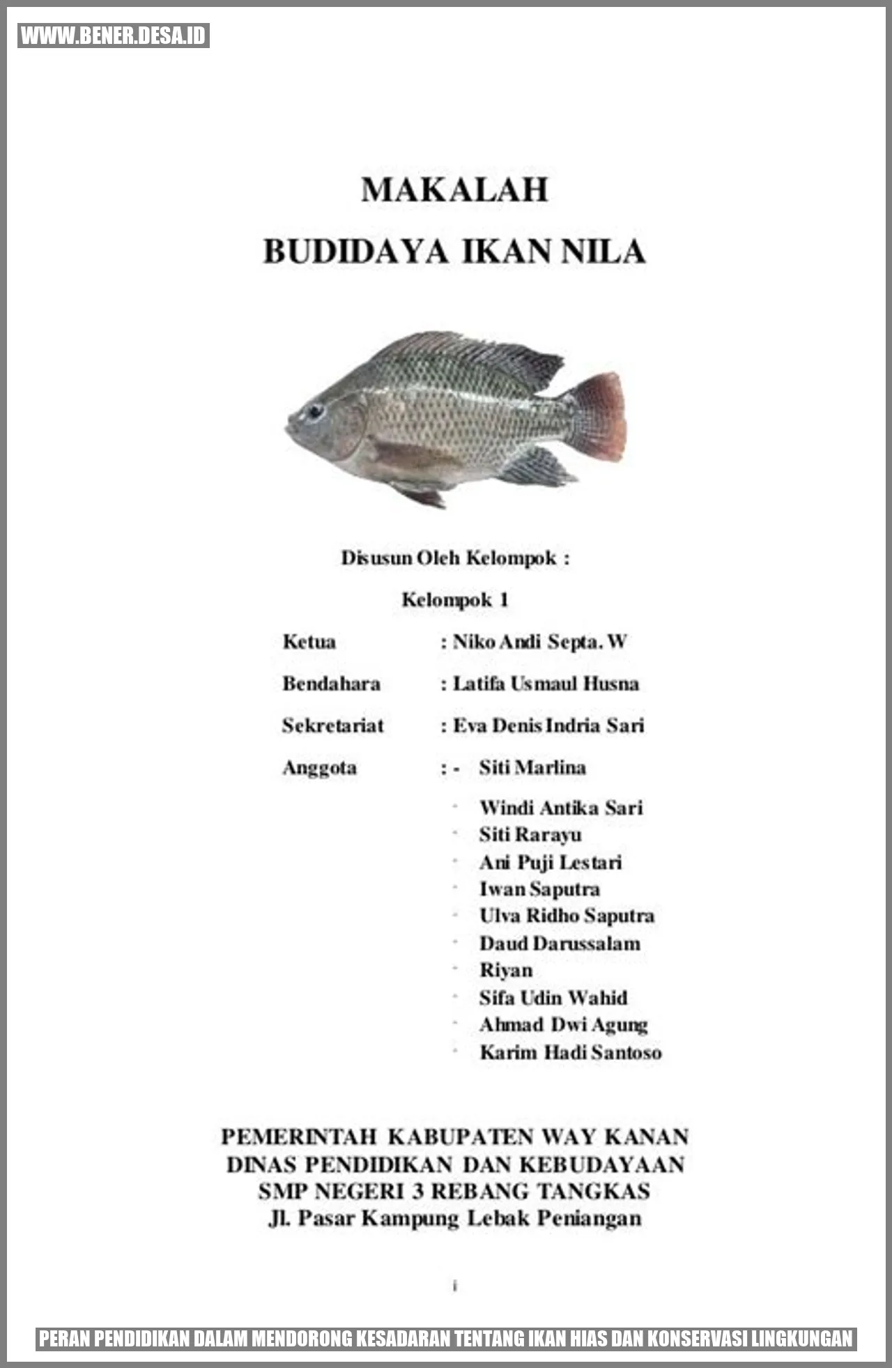 Peran Pendidikan dalam Mendorong Kesadaran tentang Ikan Hias dan Konservasi Lingkungan