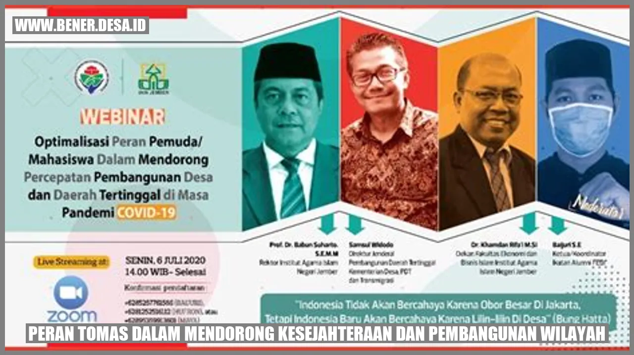 Peran Tomas dalam Mendorong Kesejahteraan dan Pembangunan Wilayah