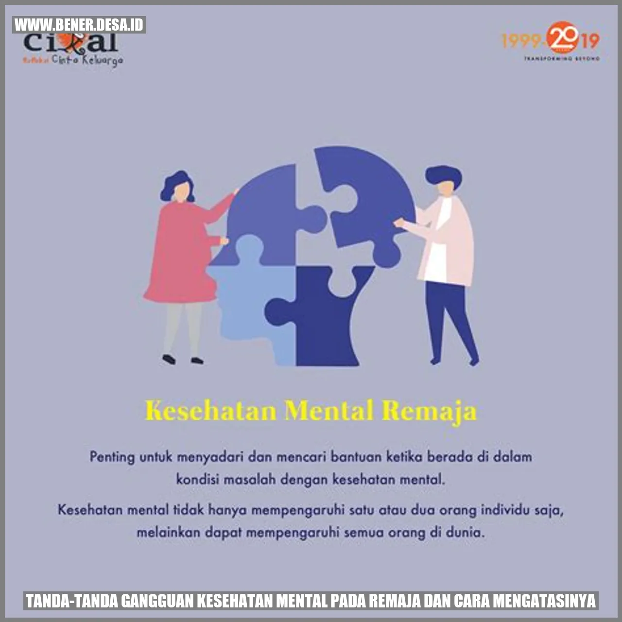 Tanda-tanda Gangguan Kesehatan Mental pada Remaja dan Cara Mengatasinya
