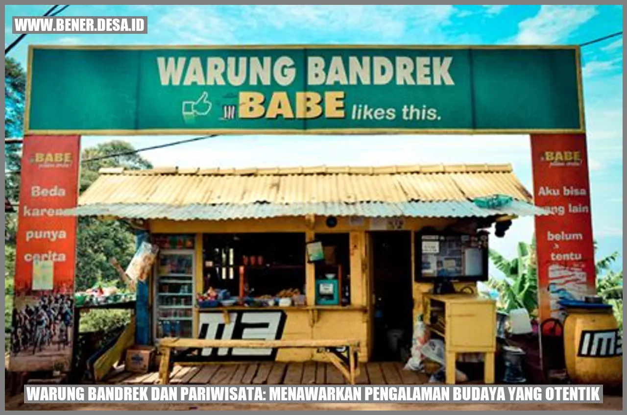 Warung Bandrek dan Pariwisata: Menawarkan Pengalaman Budaya yang Otentik